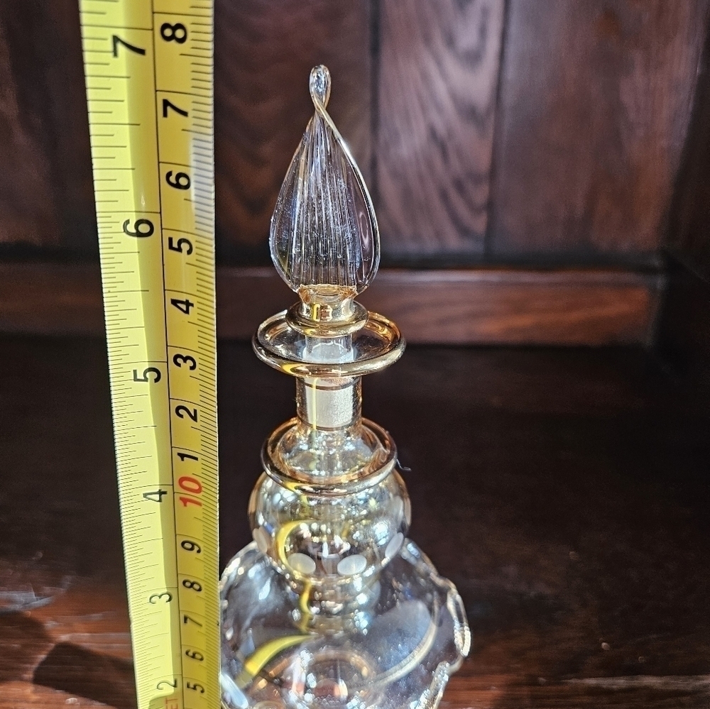 Vintage Egyptian hand blown glass perfume. - Picture 4 of 11
